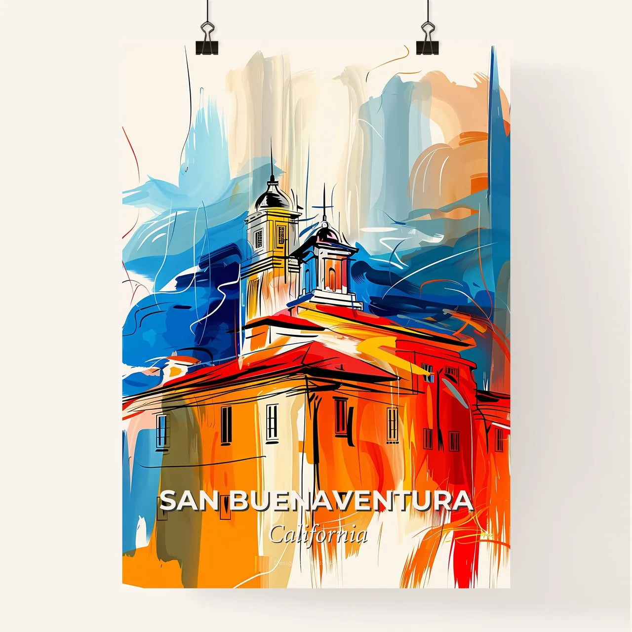 Vibrant San Buenaventura, California Poster