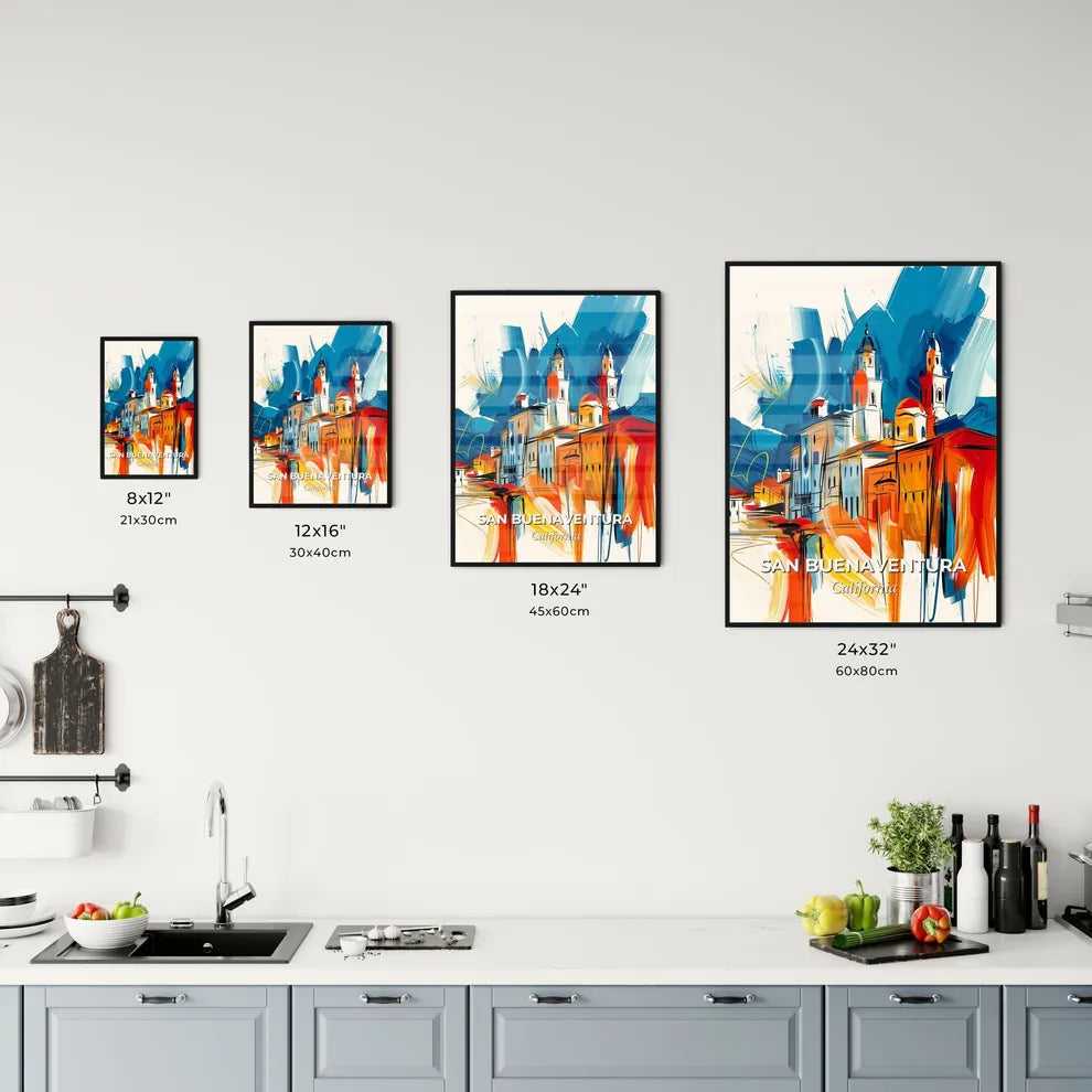 Vibrant San Buenaventura, California Kitchen Art