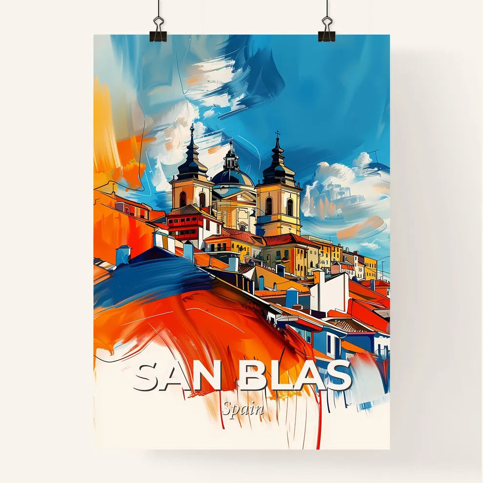 Vibrant San Blas, Spain Poster