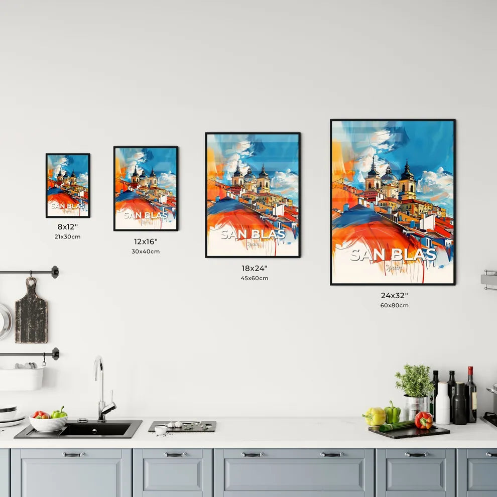 Vibrant San Blas, Spain Kitchen Art