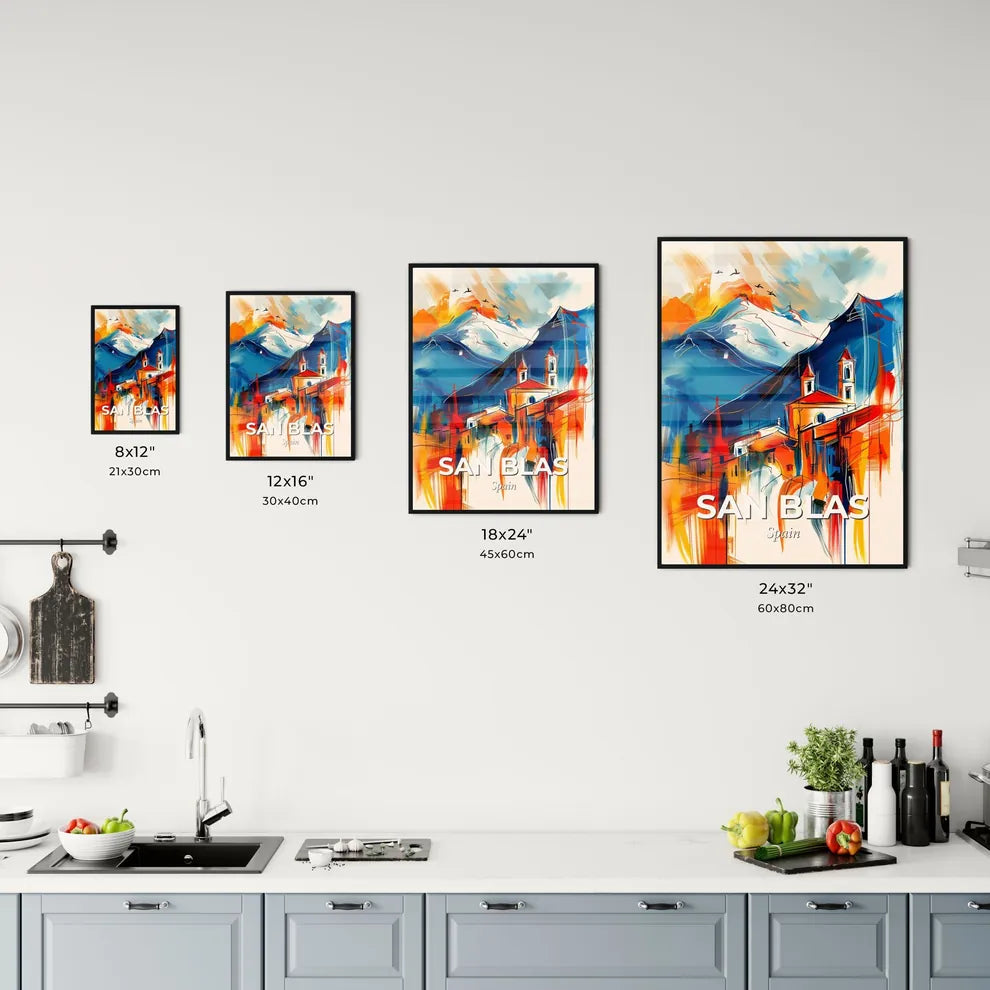 Vibrant San Blas, Spain Kitchen Art