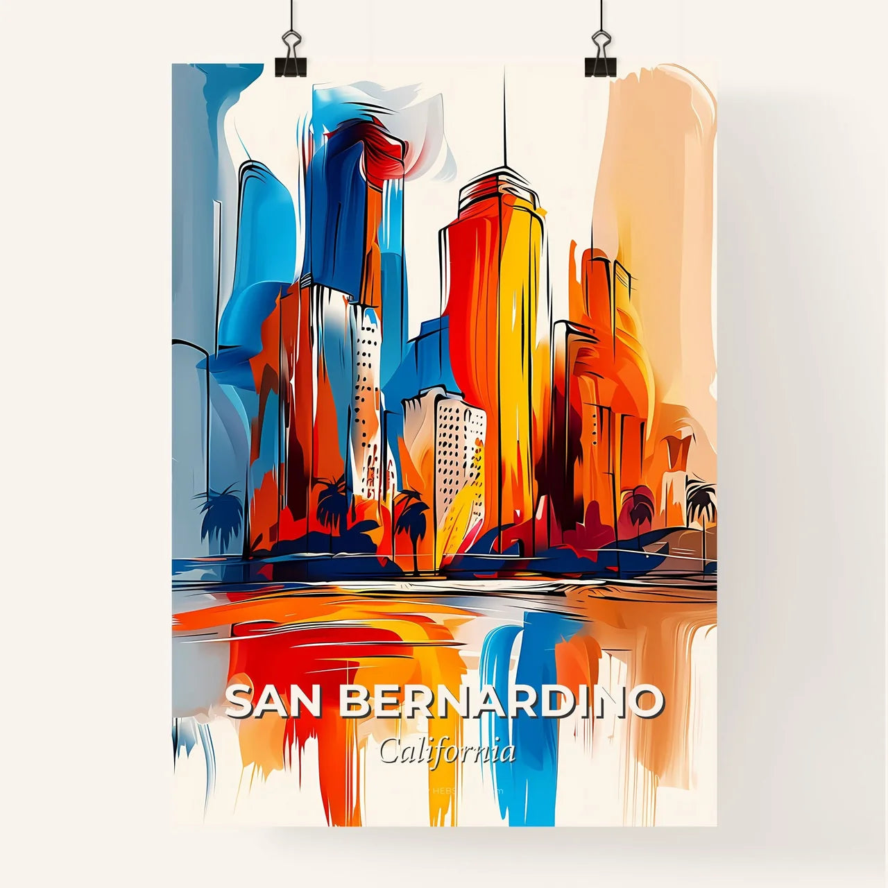 Vibrant San Bernardino, California Poster