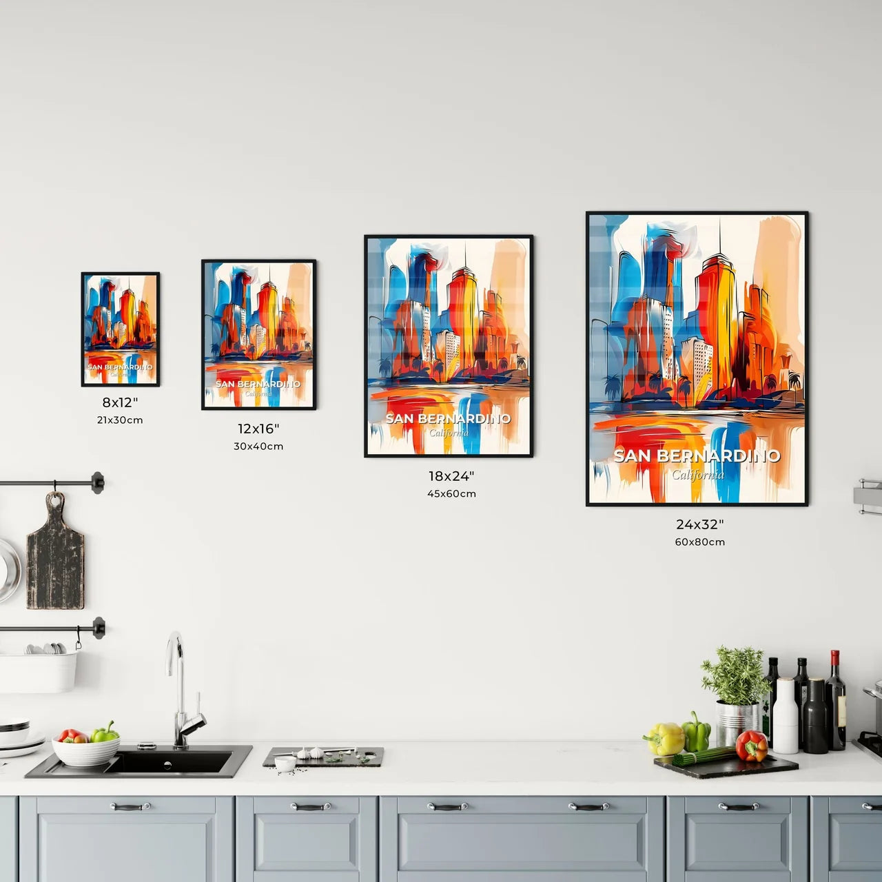 Vibrant San Bernardino, California Kitchen Art