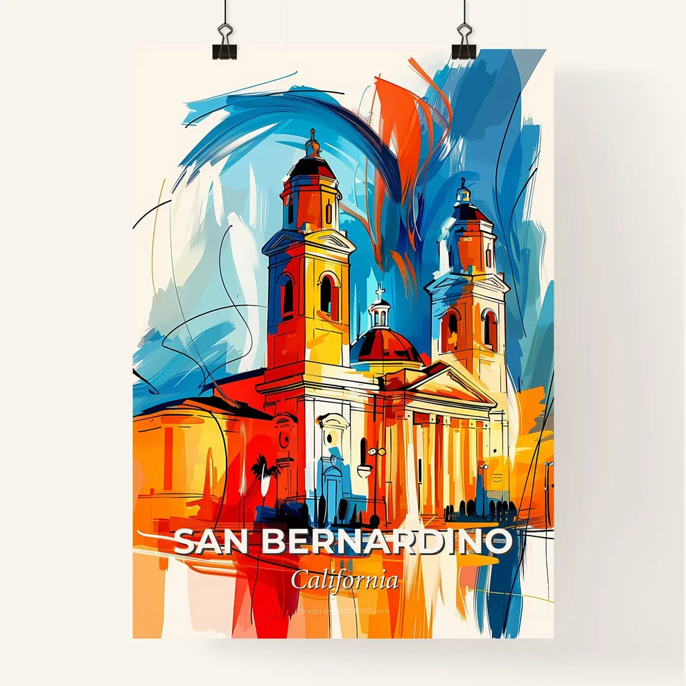 Vibrant San Bernardino, California Poster