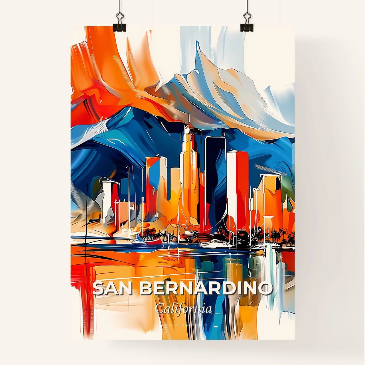 Vibrant San Bernardino, California Poster