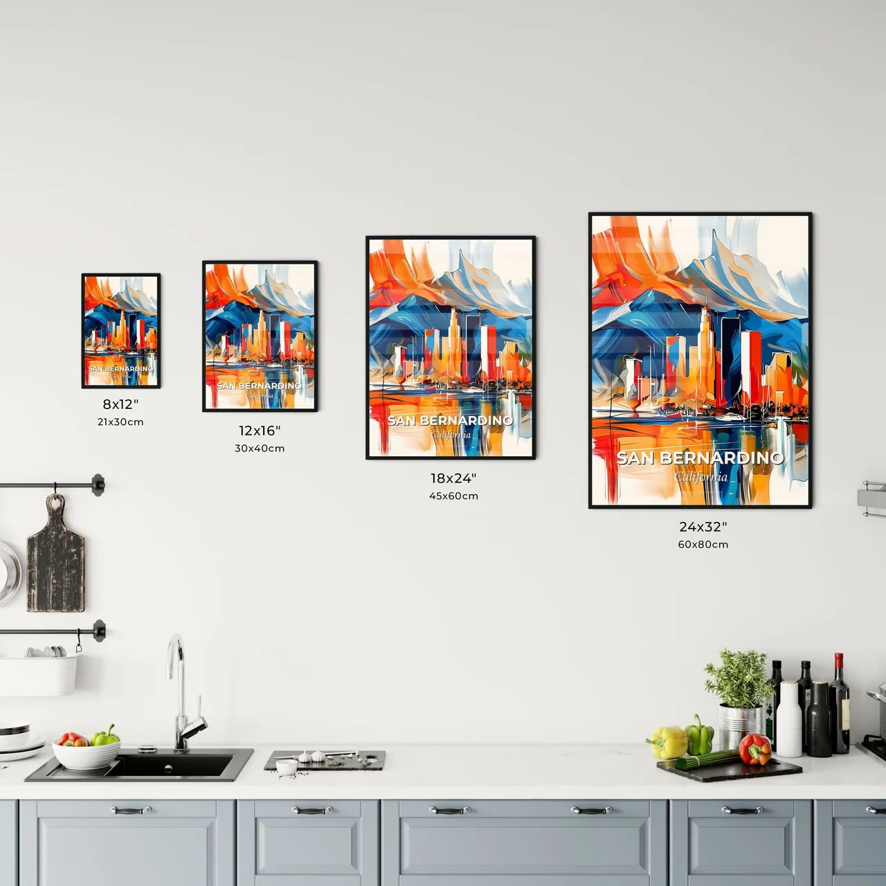 Vibrant San Bernardino, California Kitchen Art