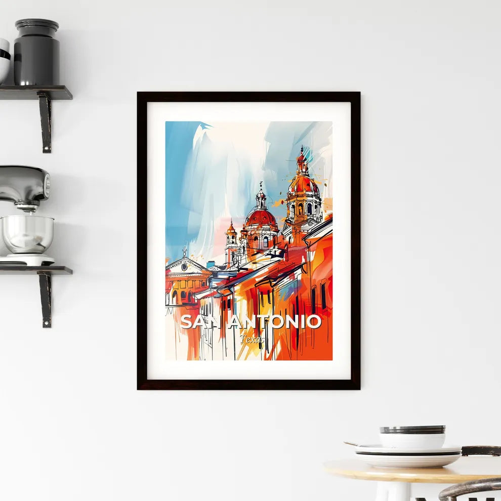 Vibrant San Antonio, Texas Framed Print
