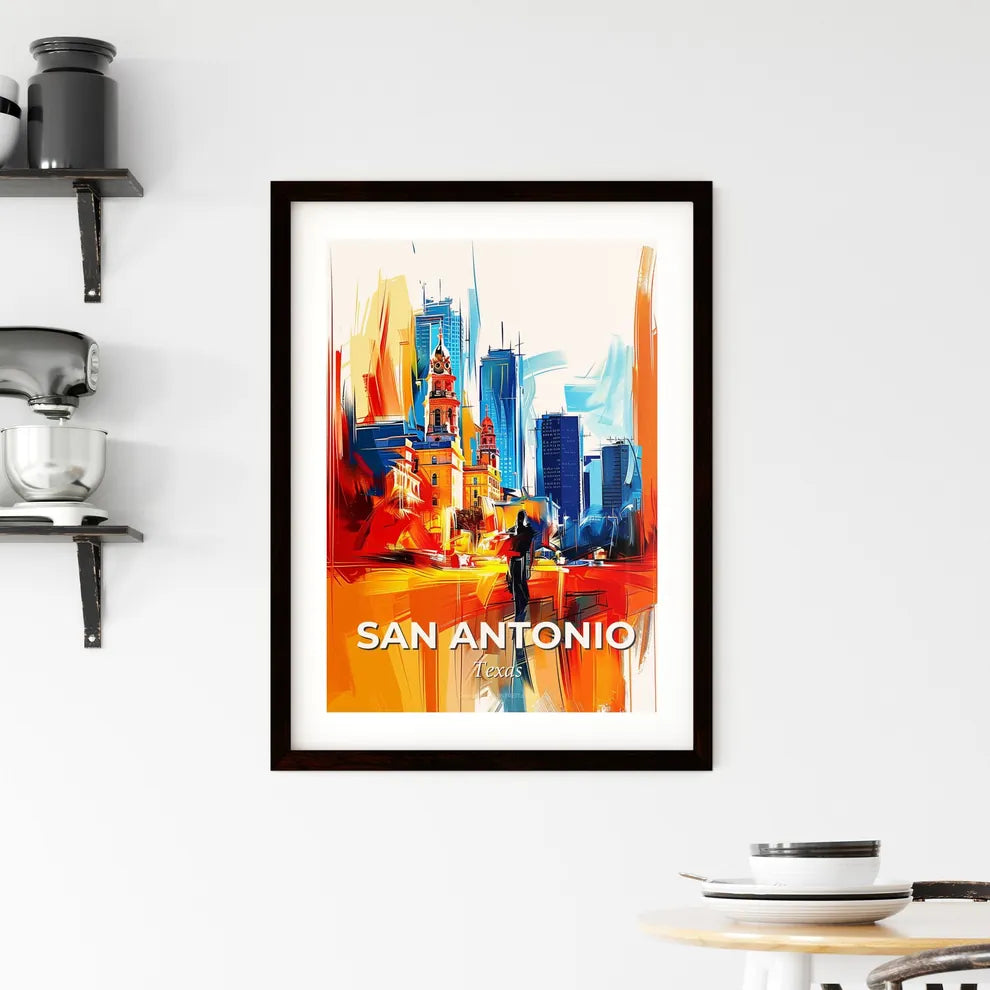 Vibrant San Antonio, Texas Framed Print