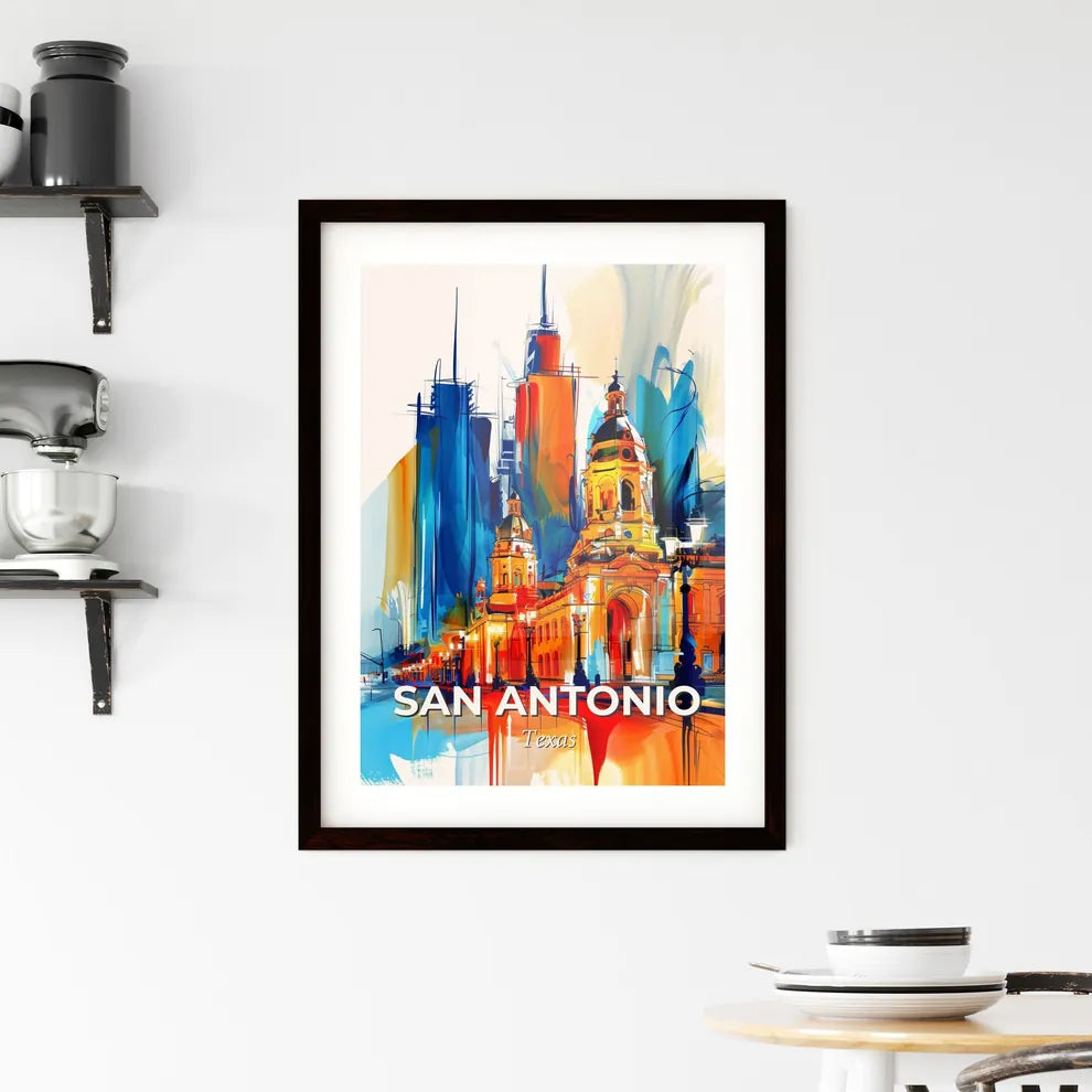 Vibrant San Antonio, Texas Framed Print