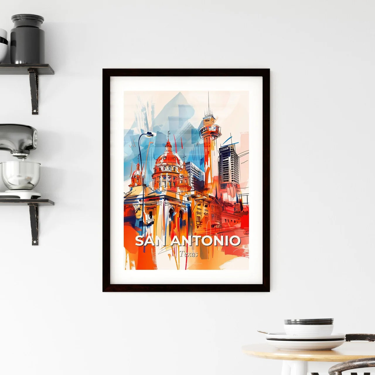 Vibrant San Antonio, Texas Framed Print