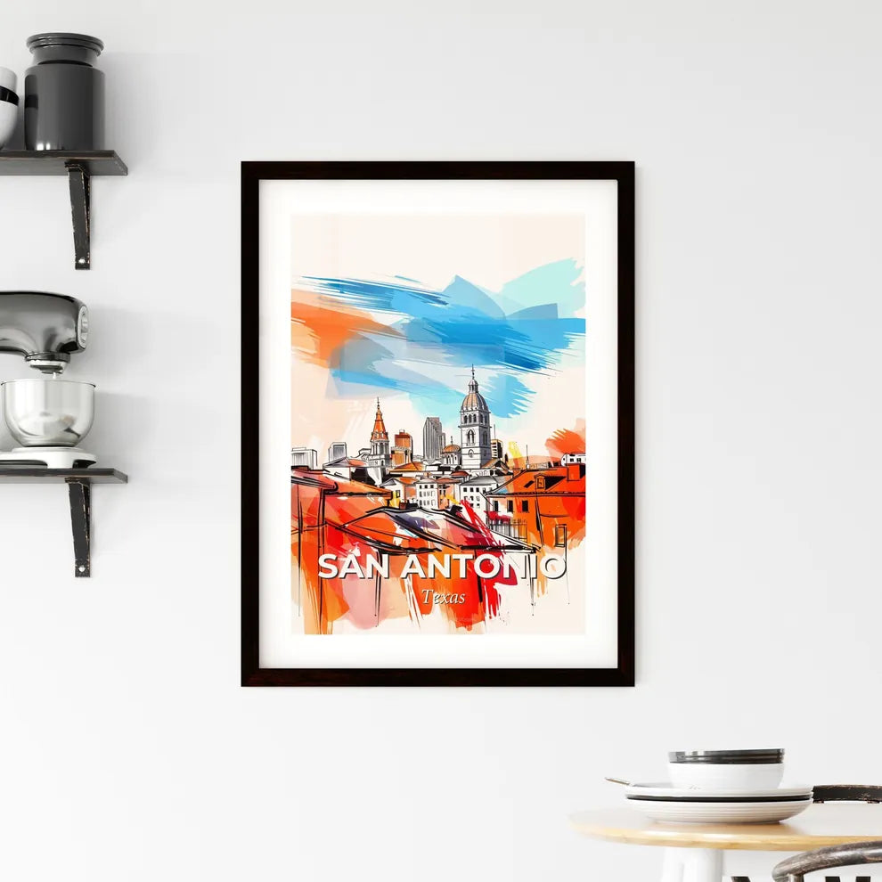 Vibrant San Antonio, Texas Framed Print