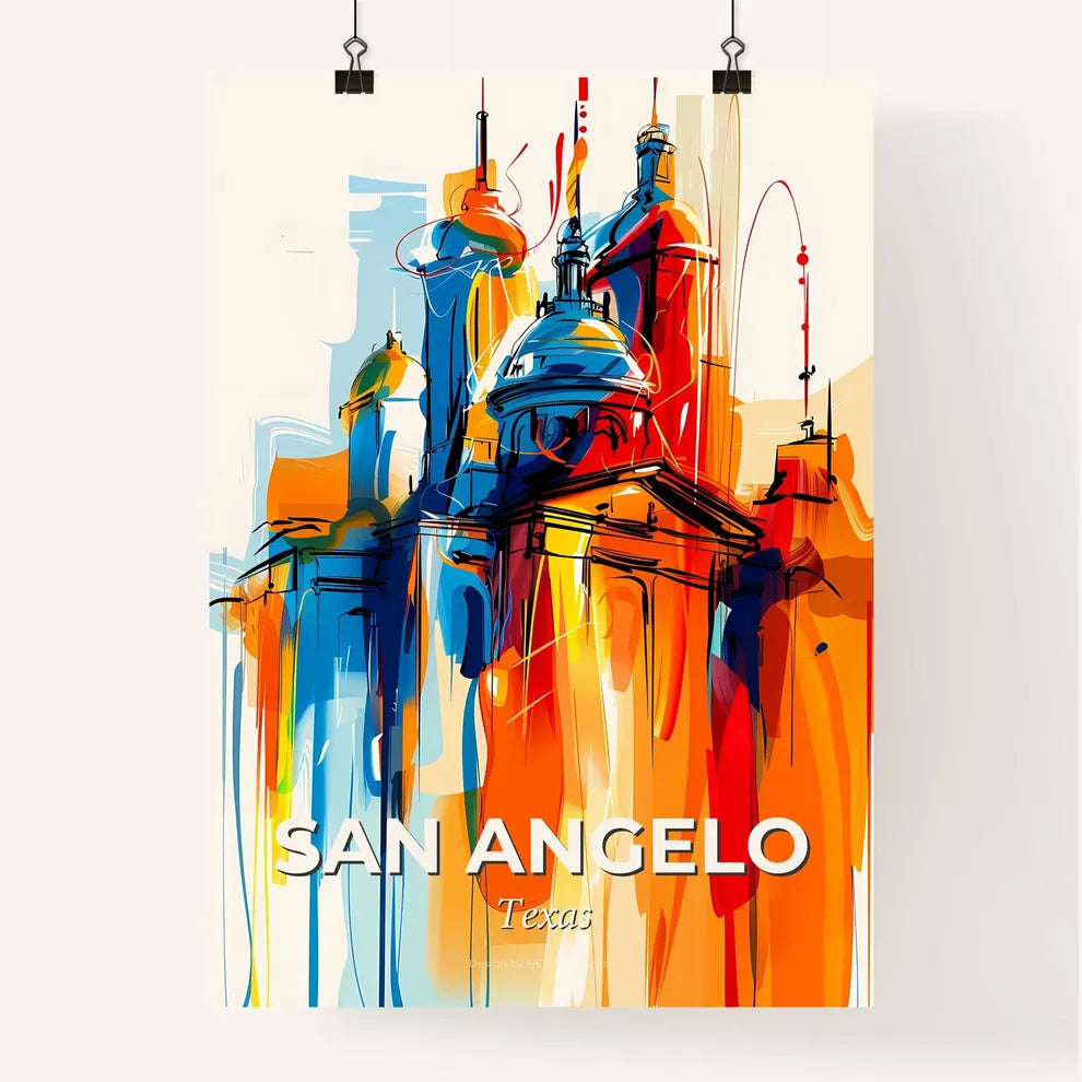 Vibrant San Angelo, Texas Poster