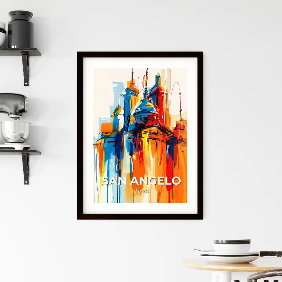 Vibrant San Angelo, Texas Framed Print