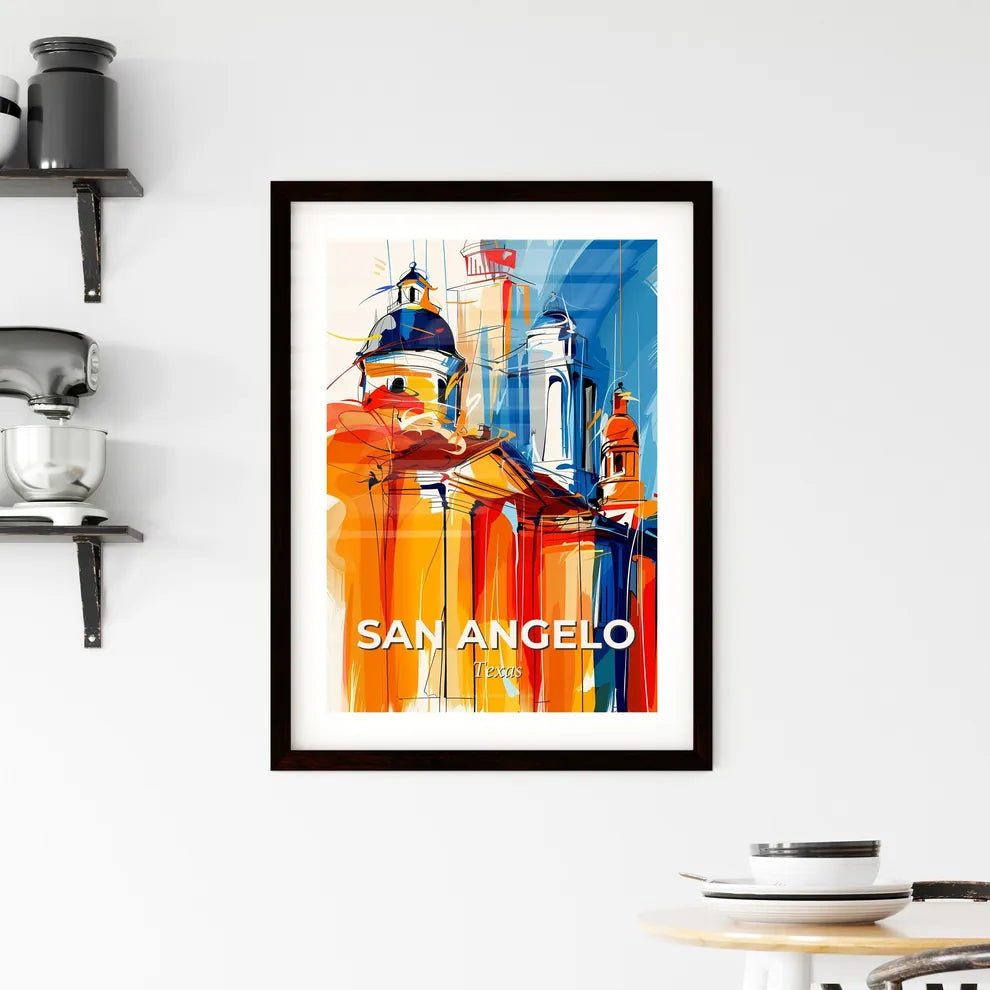 Vibrant San Angelo, Texas Framed Print