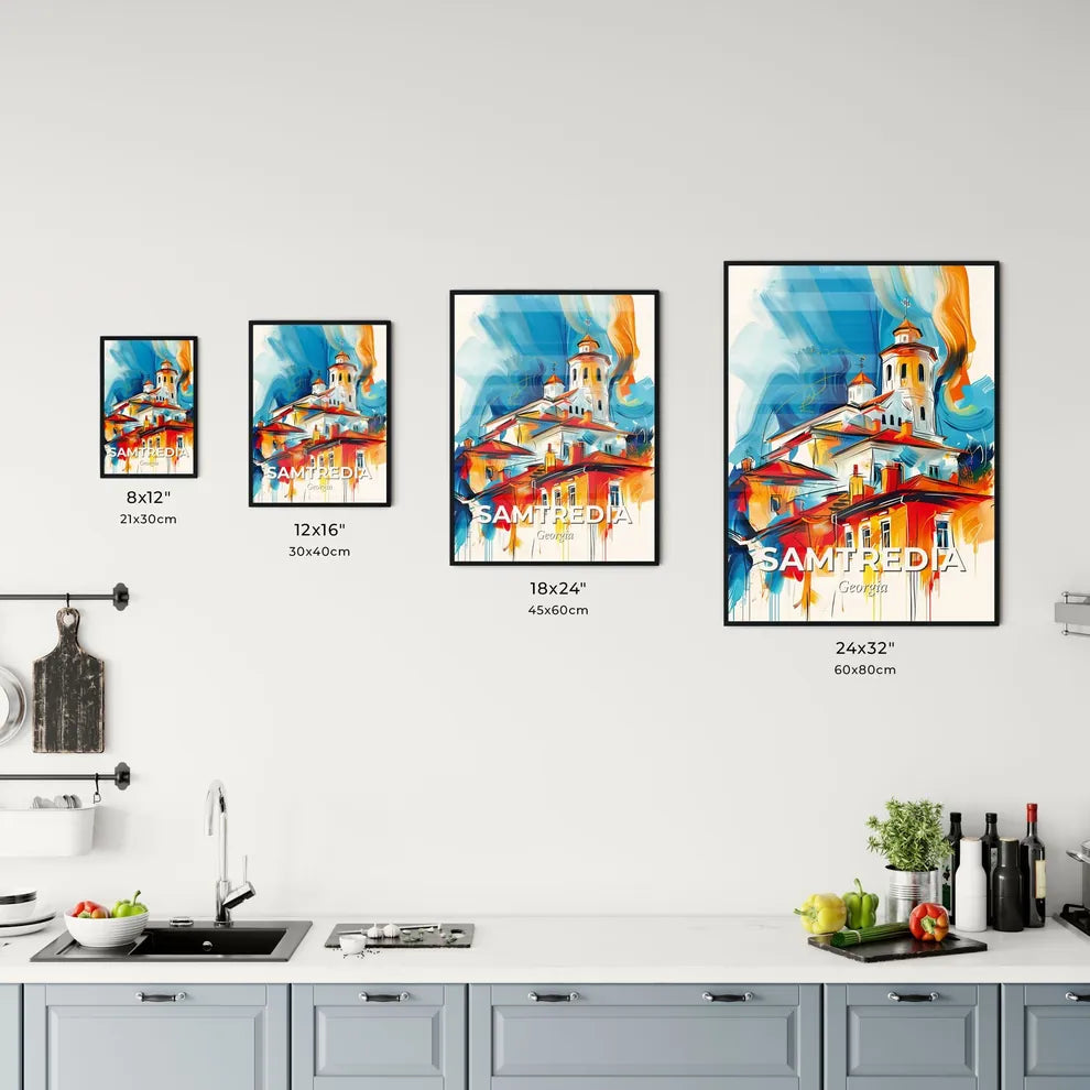 Vibrant Samtredia, Georgia Kitchen Art