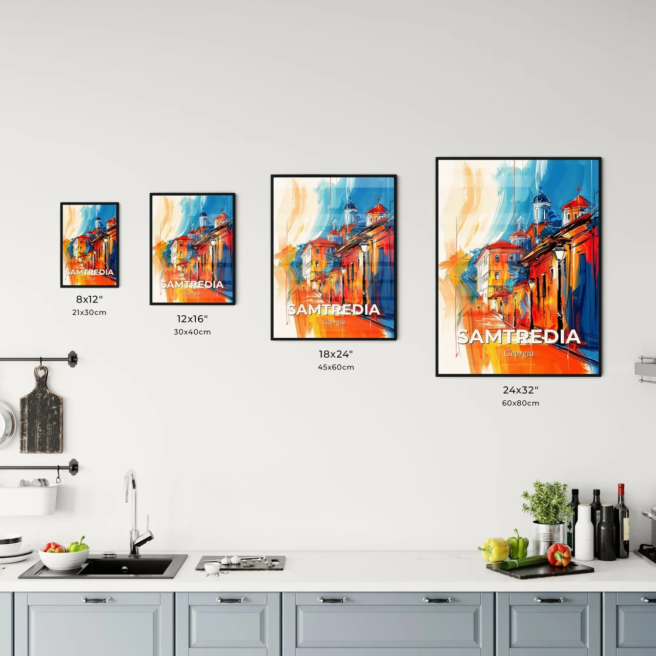 Vibrant Samtredia, Georgia Kitchen Art