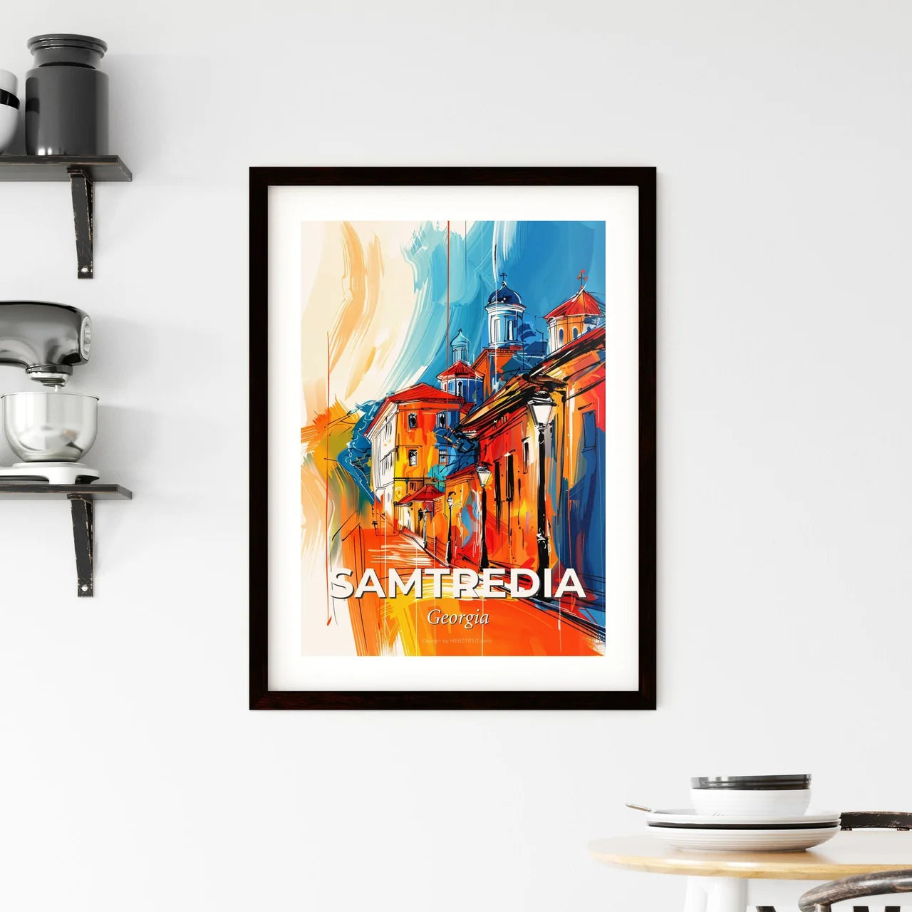 Vibrant Samtredia, Georgia Framed Print