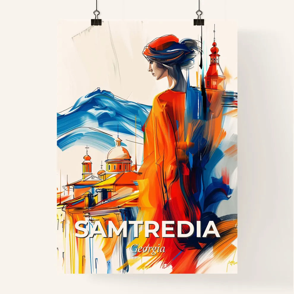 Vibrant Samtredia, Georgia Poster