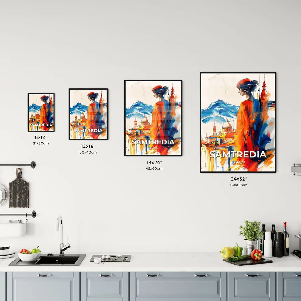 Vibrant Samtredia, Georgia Kitchen Art