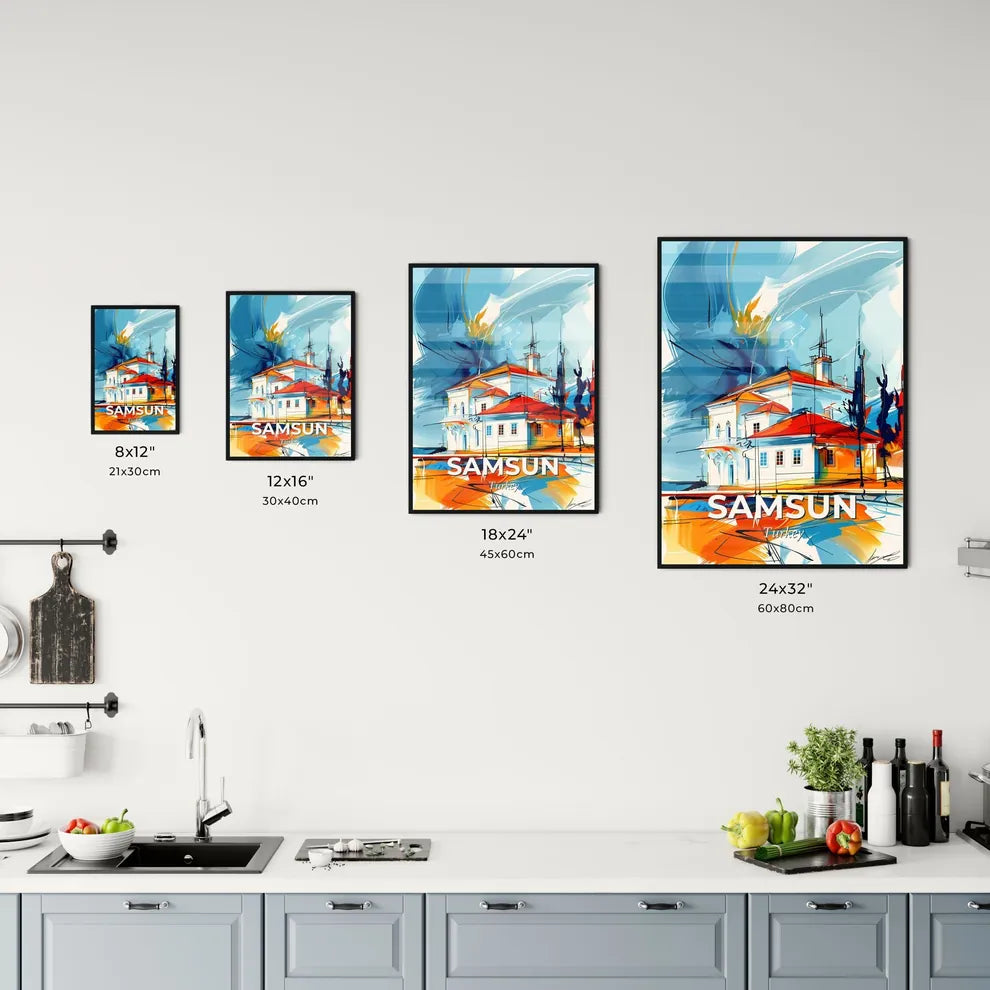 Vibrant Samsun, Turkey Kitchen Art