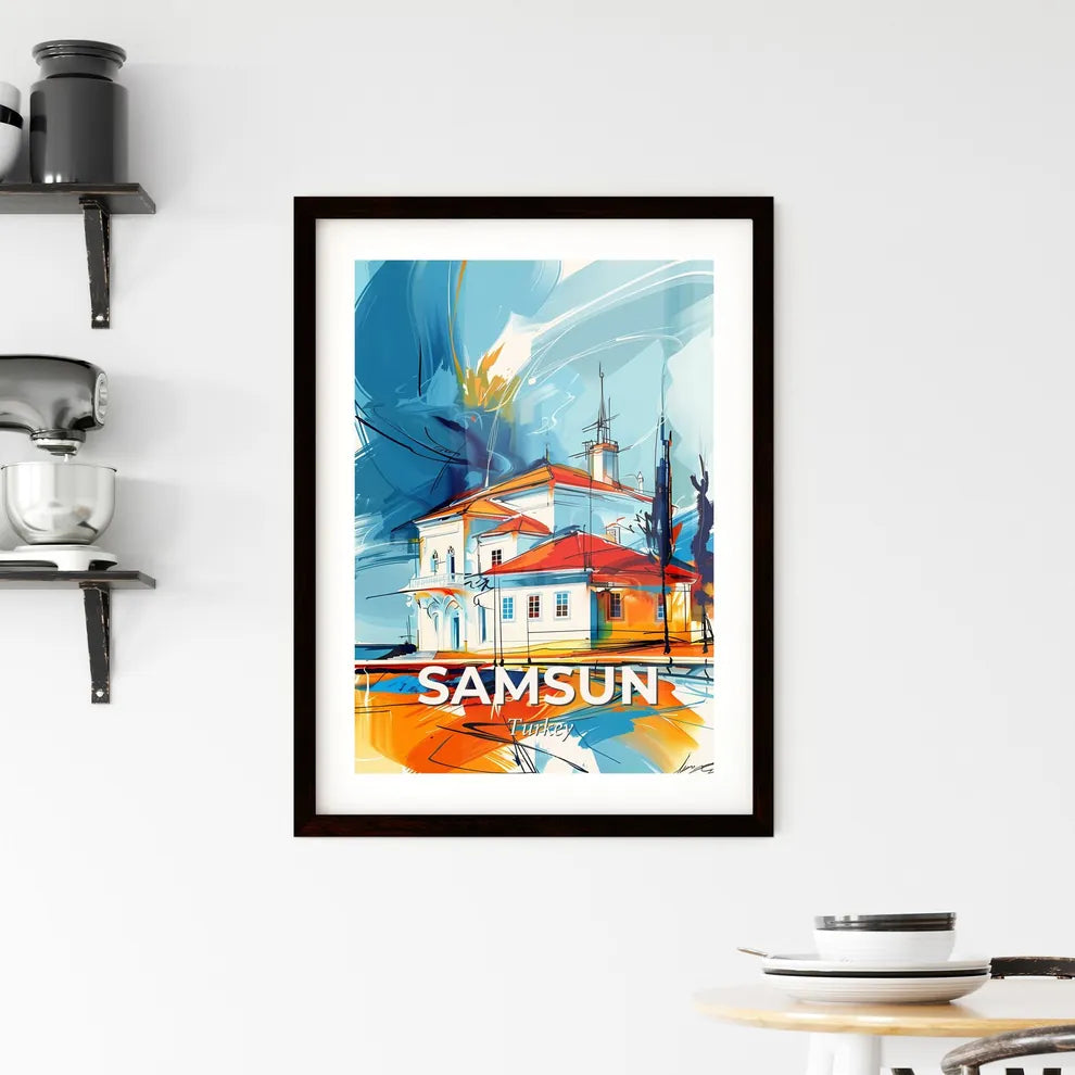 Vibrant Samsun, Turkey Framed Print