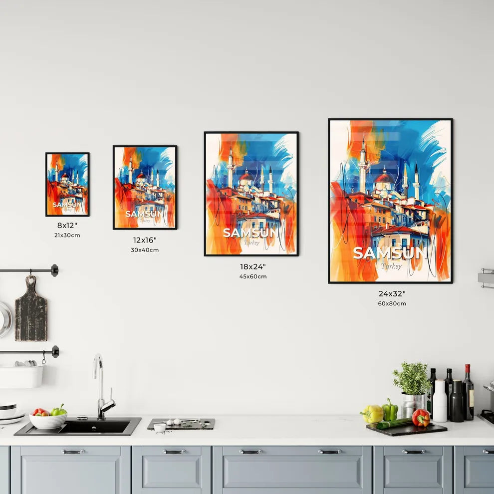 Vibrant Samsun, Turkey Kitchen Art