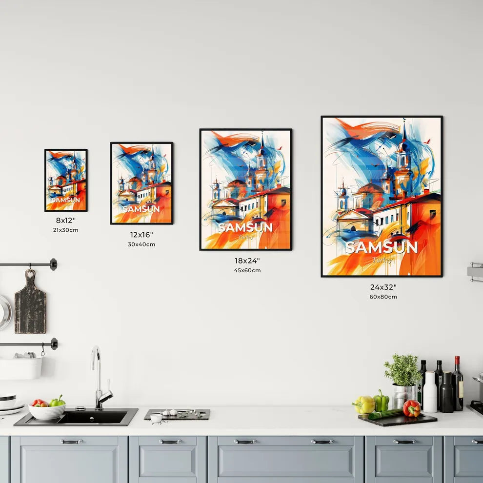 Vibrant Samsun, Turkey Kitchen Art