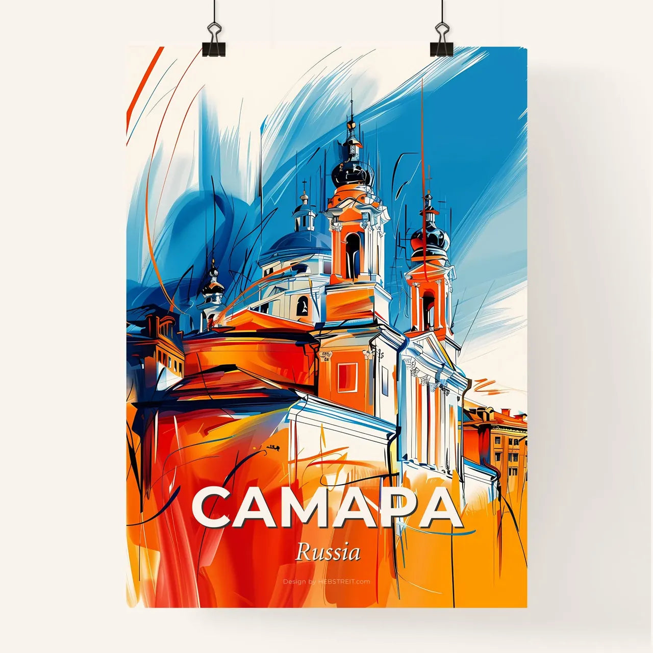 Vibrant Самара, Russia Poster
