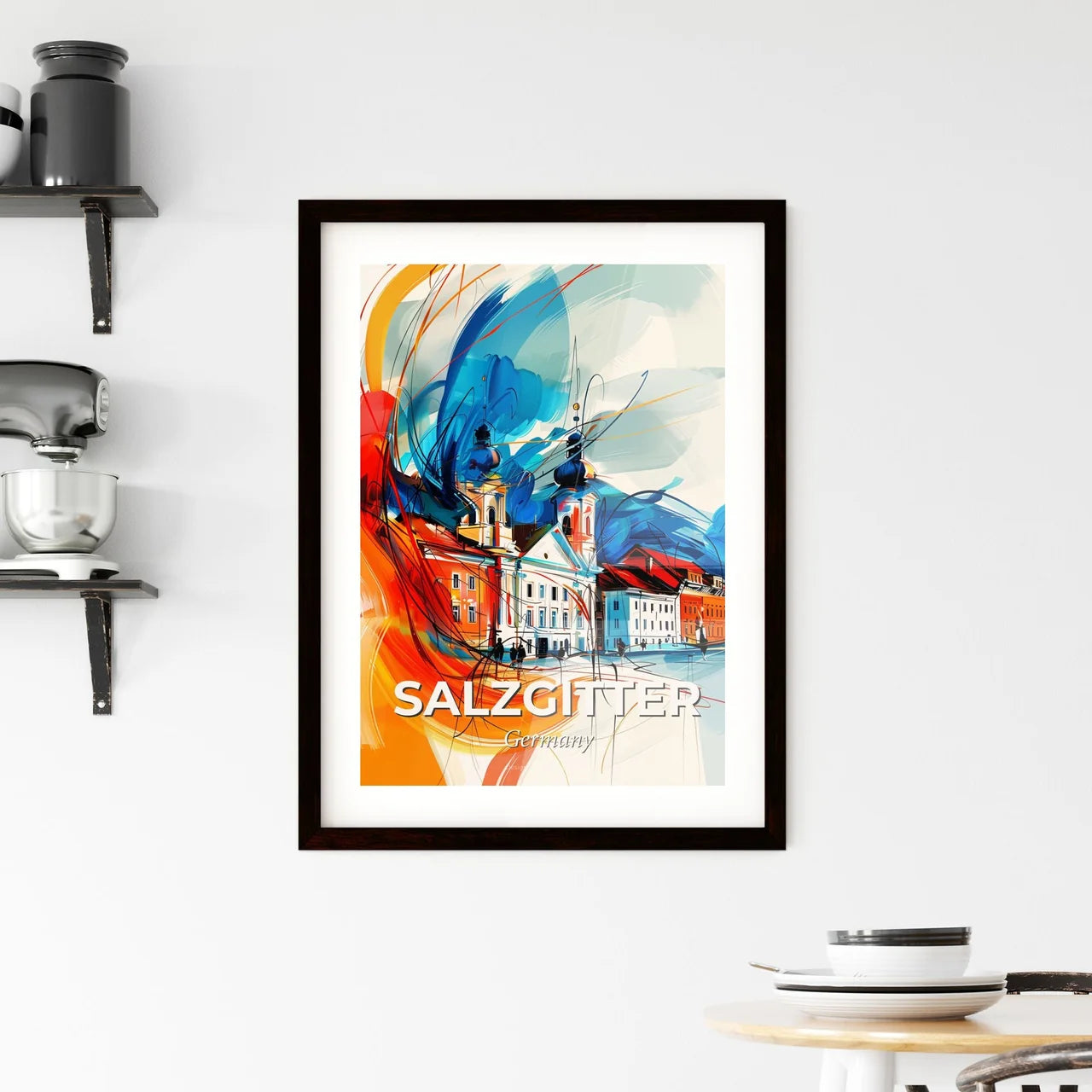 Vibrant Salzgitter, Germany Framed Print