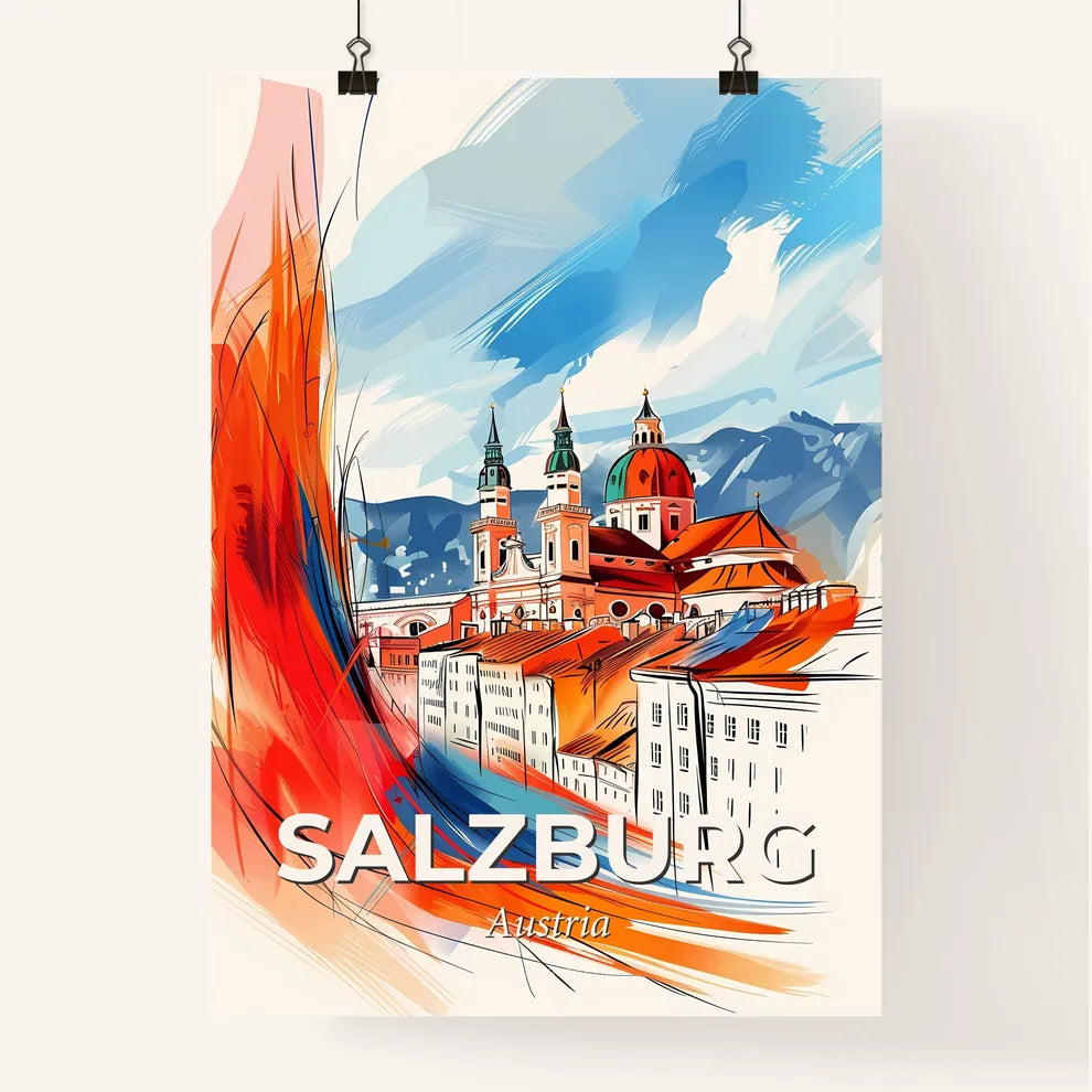 Vibrant Salzburg, Austria Poster
