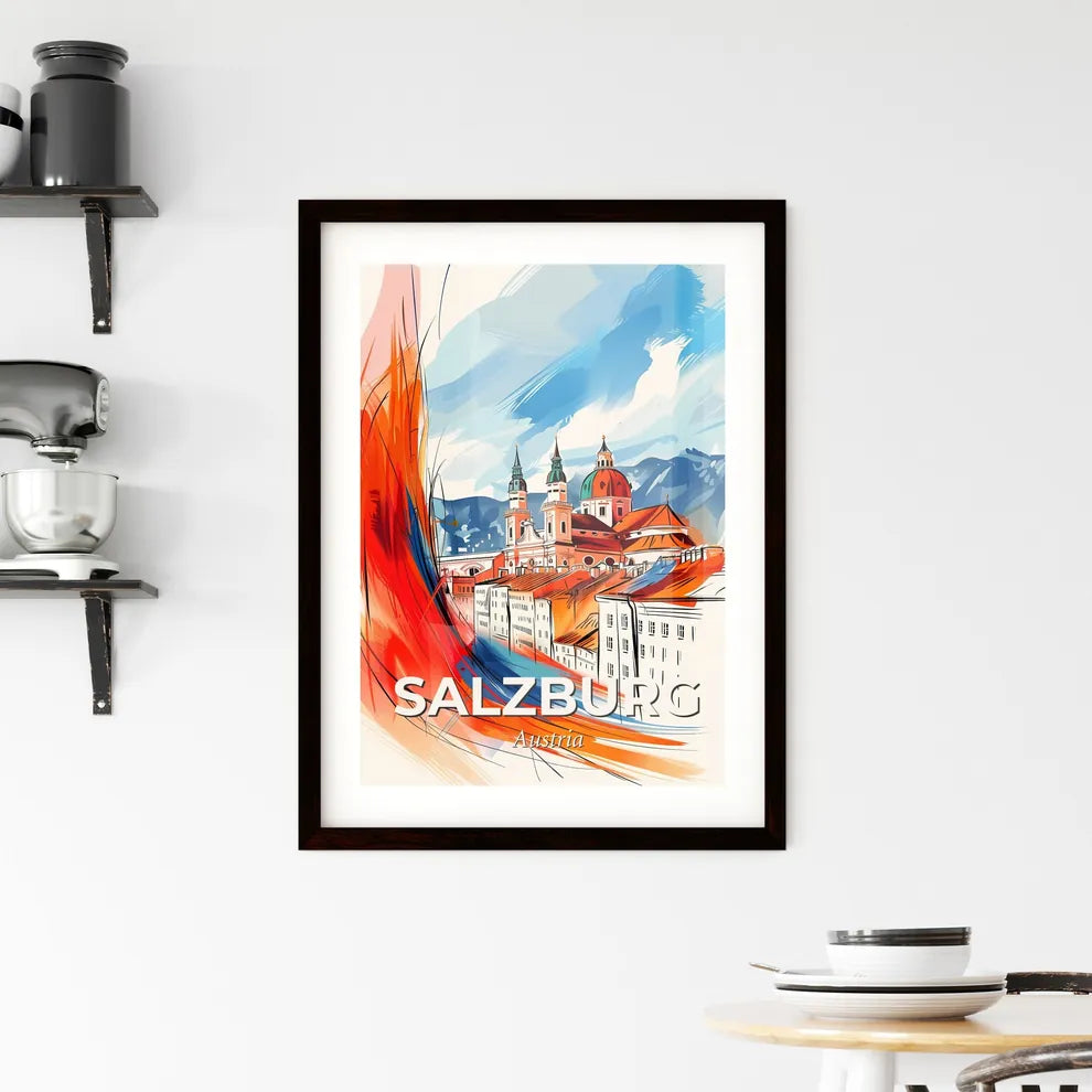 Vibrant Salzburg, Austria Framed Print