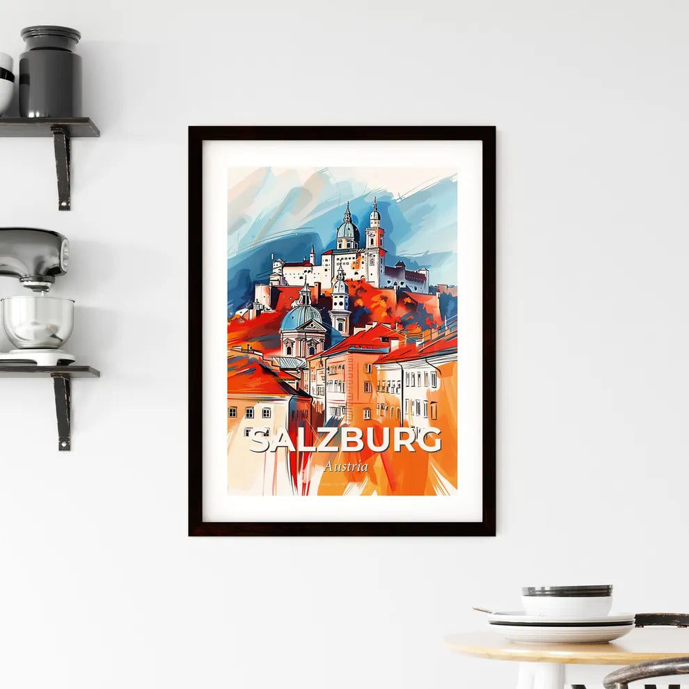 Vibrant Salzburg, Austria Framed Print