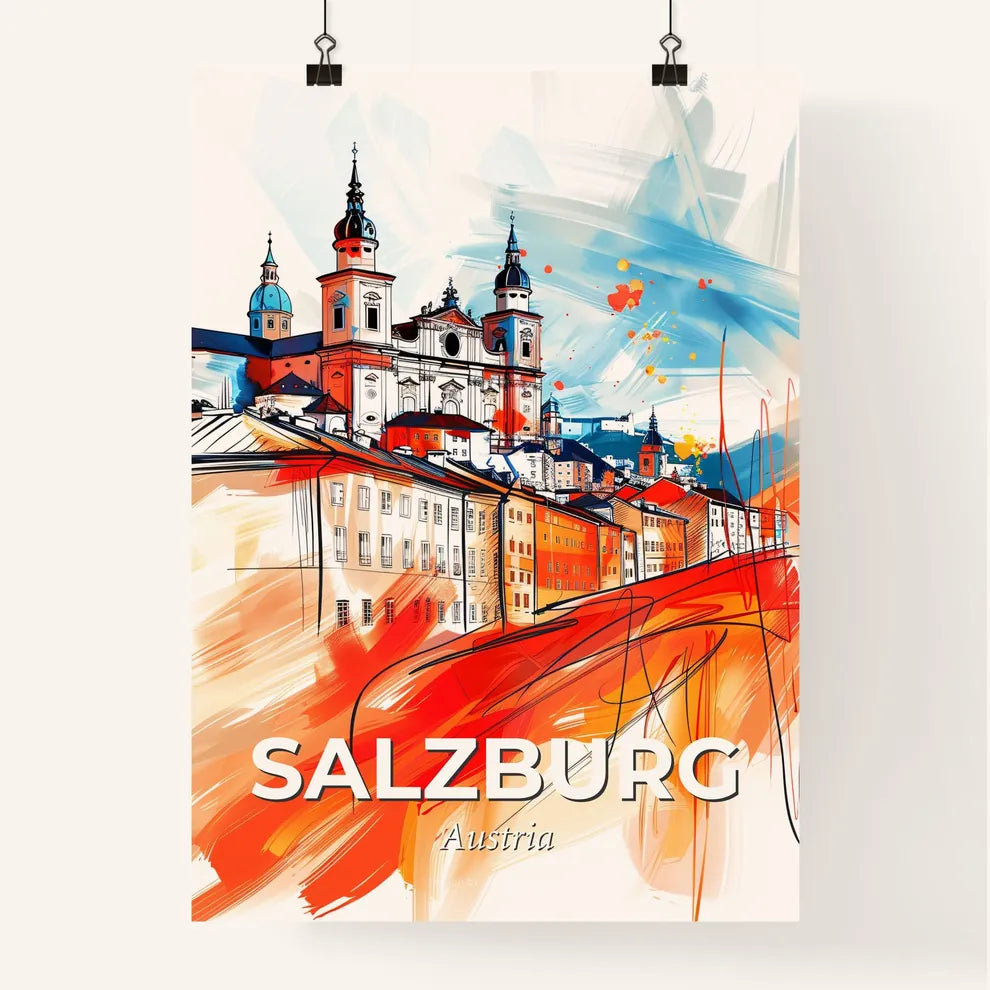 Vibrant Salzburg, Austria Poster