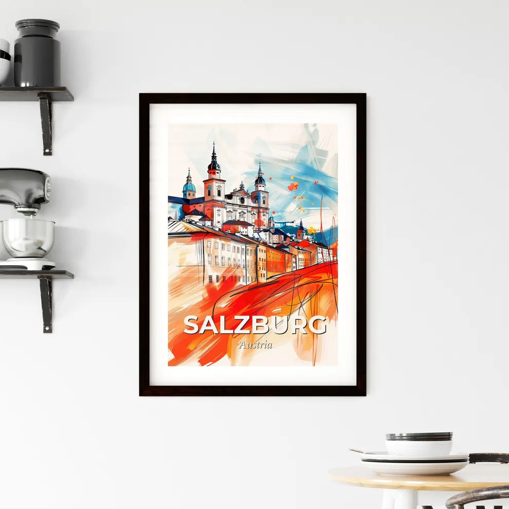 Vibrant Salzburg, Austria Framed Print