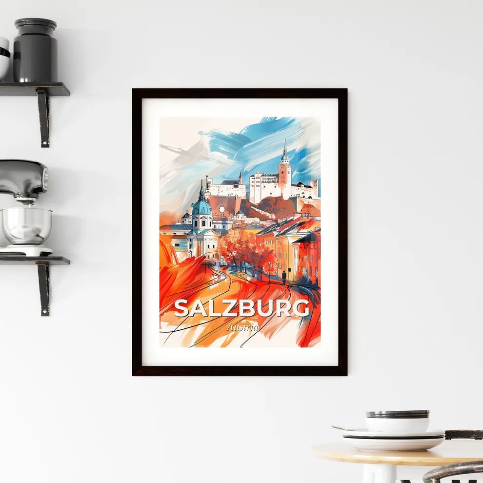 Vibrant Salzburg, Austria Framed Print