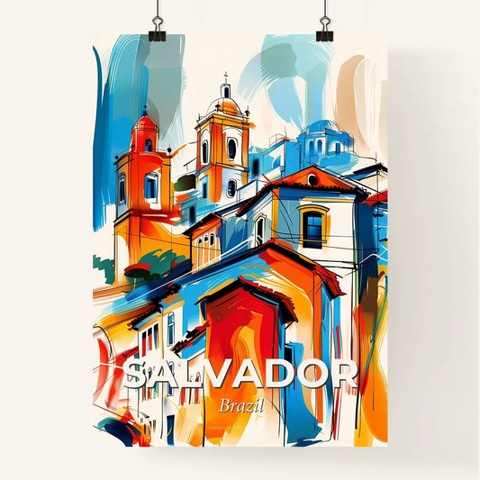 Vibrant Salvador, Brazil Poster