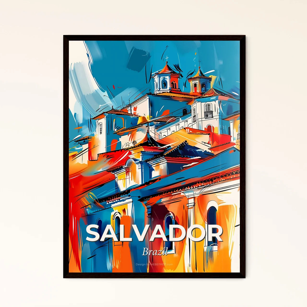 Vibrant Salvador, Brazil Art Print