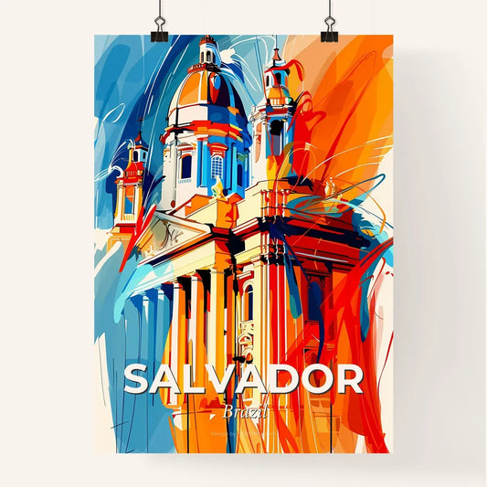 Vibrant Salvador, Brazil Poster