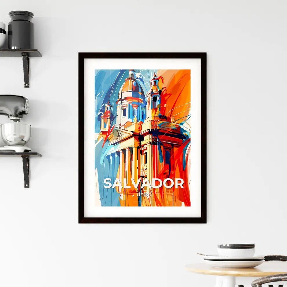 Vibrant Salvador, Brazil Framed Print