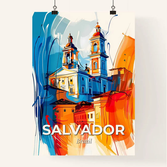 Vibrant Salvador, Brazil Poster