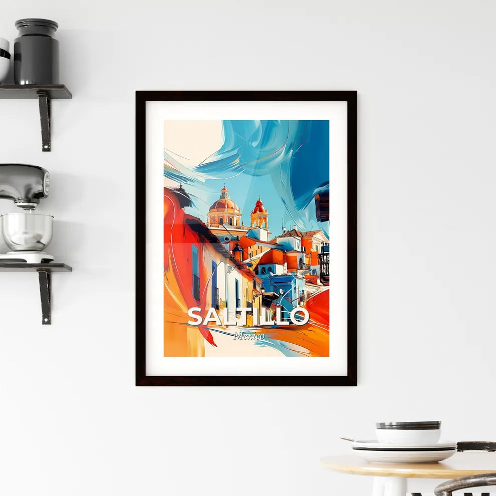 Vibrant Saltillo, Mexico Framed Print