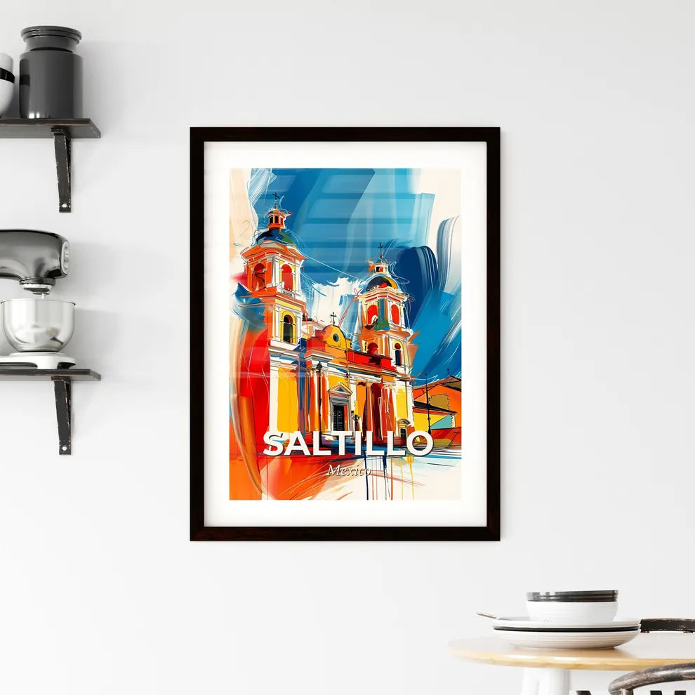 Vibrant Saltillo, Mexico Framed Print