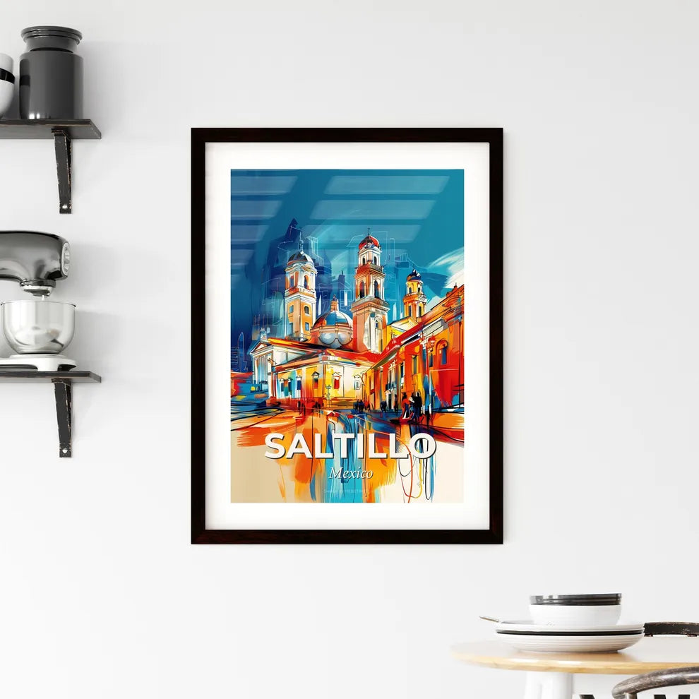 Vibrant Saltillo, Mexico Framed Print