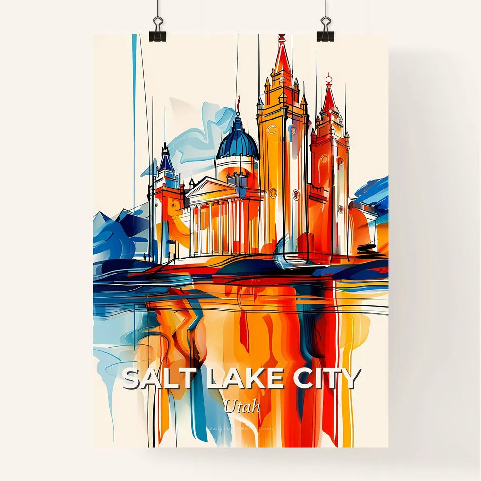 Vibrant Salt Lake City, Utah Poster
