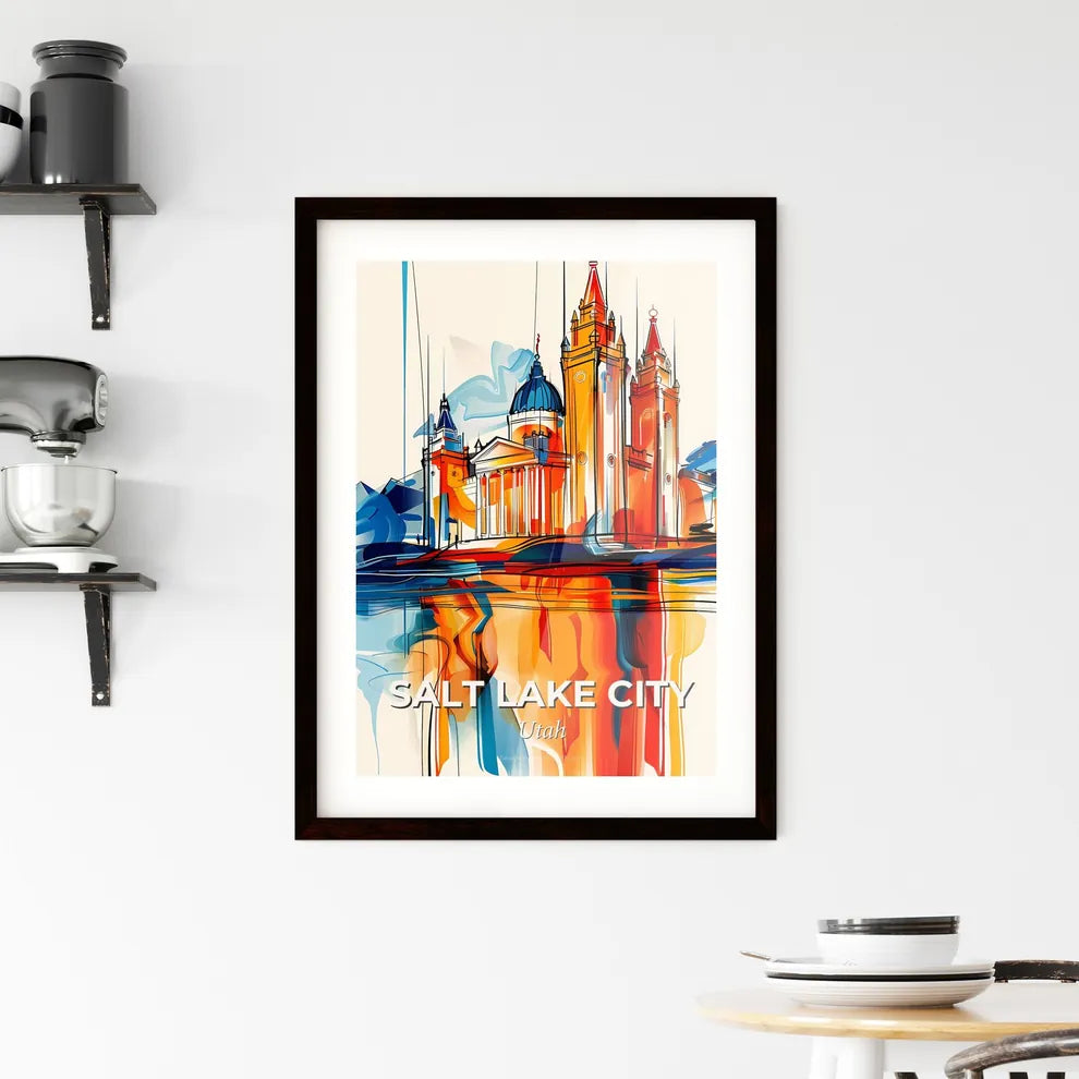 Vibrant Salt Lake City, Utah Framed Print