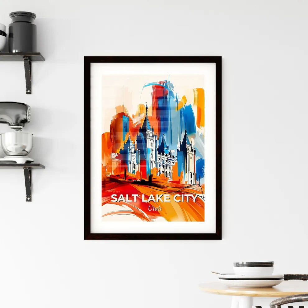 Vibrant Salt Lake City, Utah Framed Print
