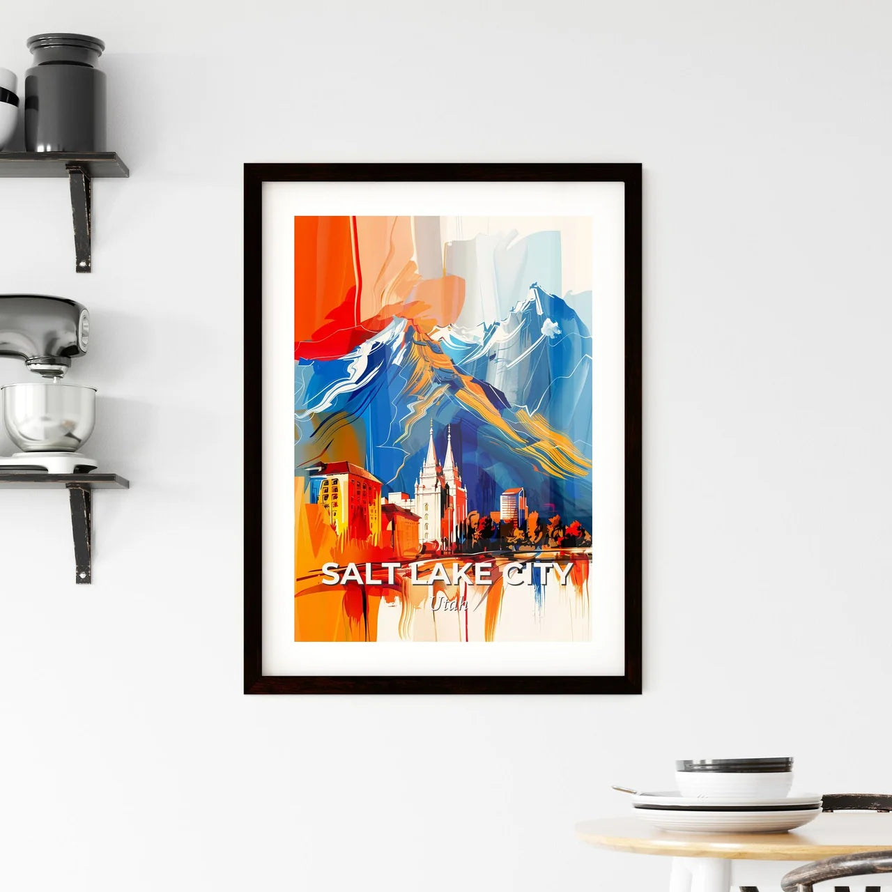 Vibrant Salt Lake City, Utah Framed Print