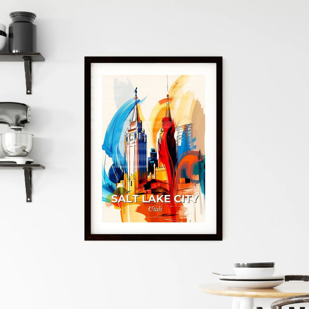 Vibrant Salt Lake City, Utah Framed Print