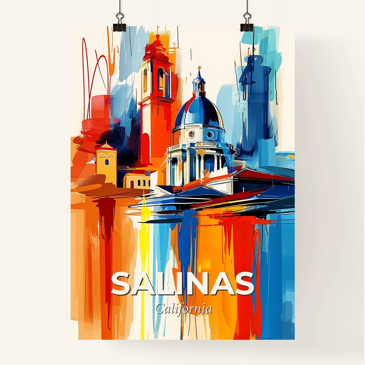 Vibrant Salinas, California Poster