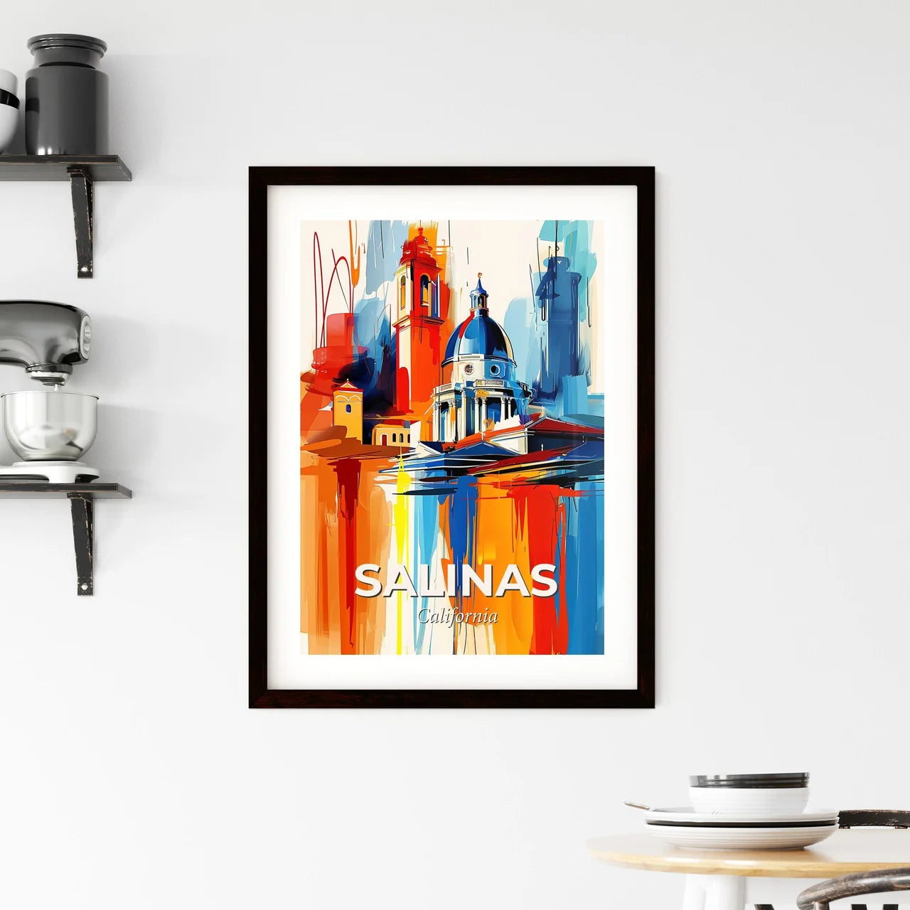 Vibrant Salinas, California Framed Print
